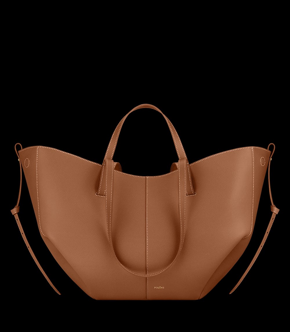 Polene Grained Leather Tote Bag - PR Collection