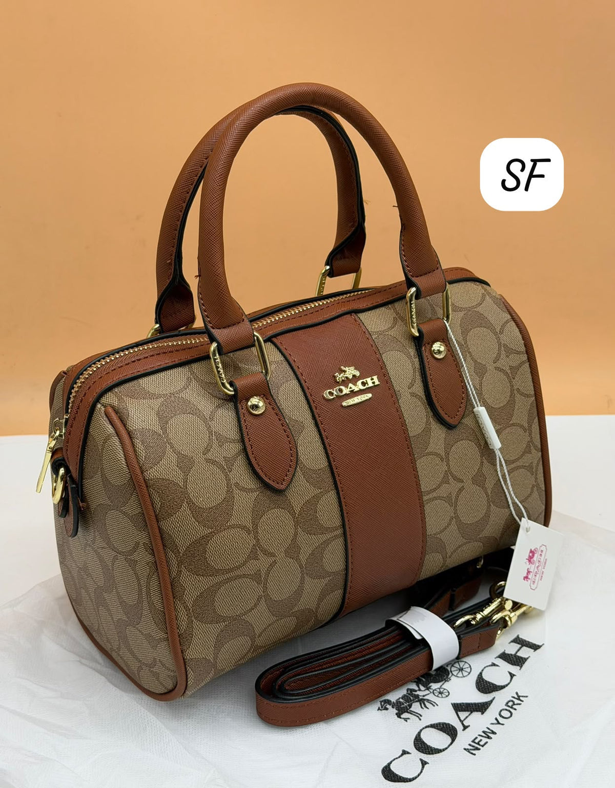 Premium Quality Satchel Bag With Sling Belt & Dust Cover