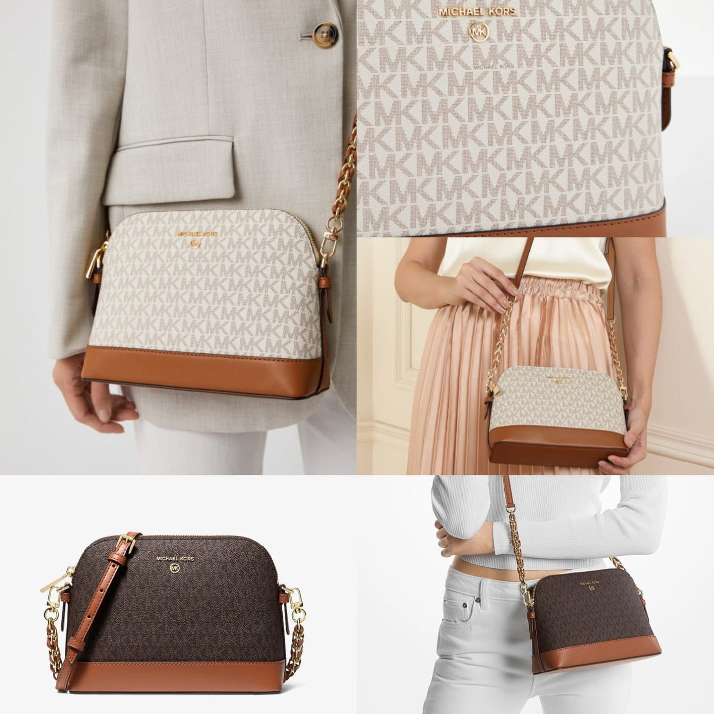 Michael Kors Large Logo Dome Crossbody Bag - PR Collection