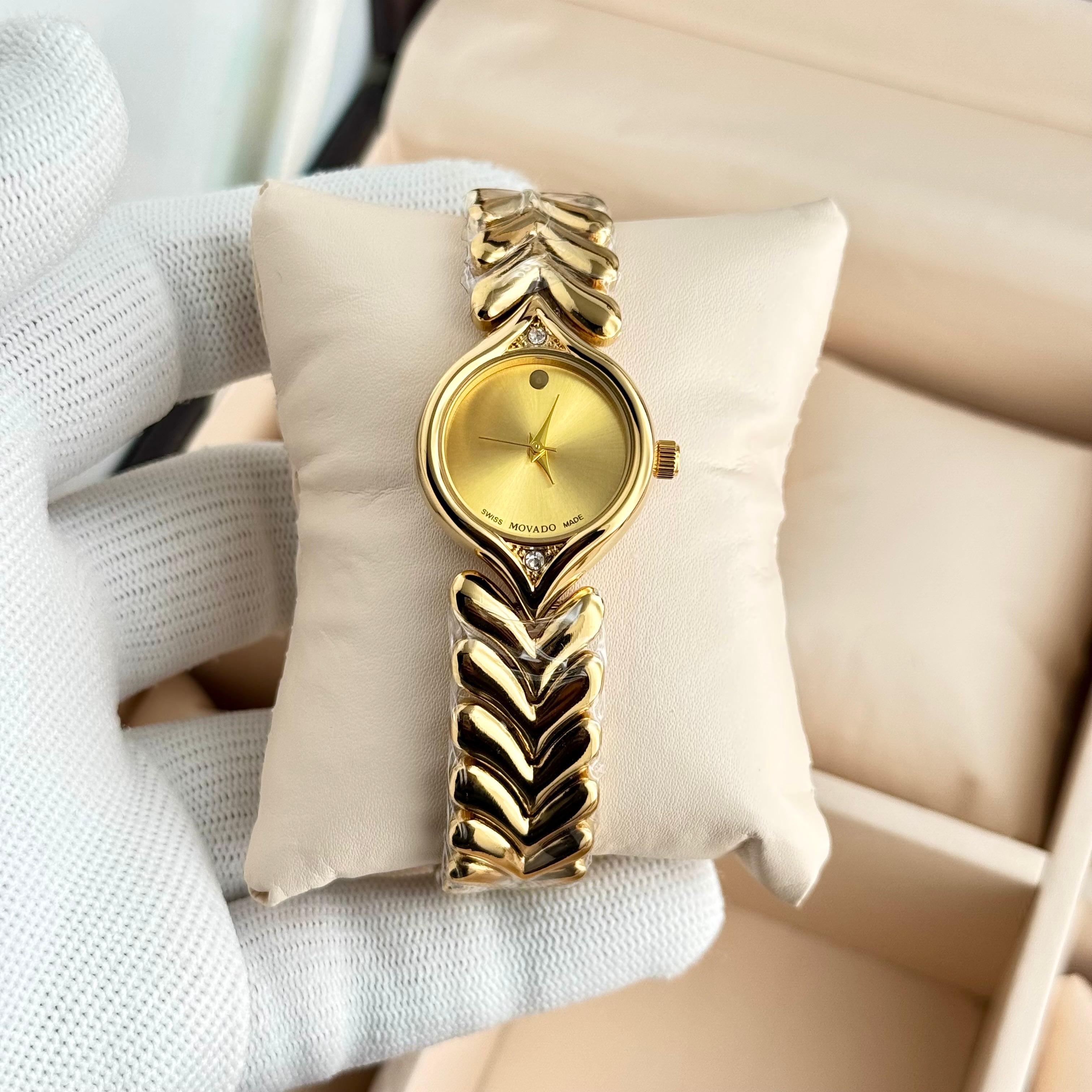 Movado Women Watch D2 Stainless Steel Round Dial Designer India