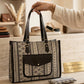 Jacquard Plush Tote Bag with Matching Pouch - PR Collection