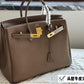 Hermes Birkin High Double Box Series Handbag Orange Khaki - PR Collection