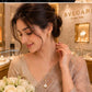 Premium Gold Finish Pendant Necklace Mother of Pearl Inspired Jewellery - PR Collection