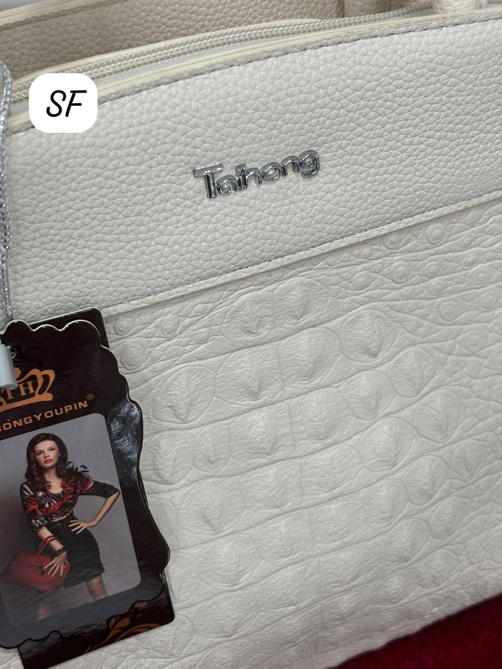 Croco Textured Designer Handbag For Office /Everyday Use