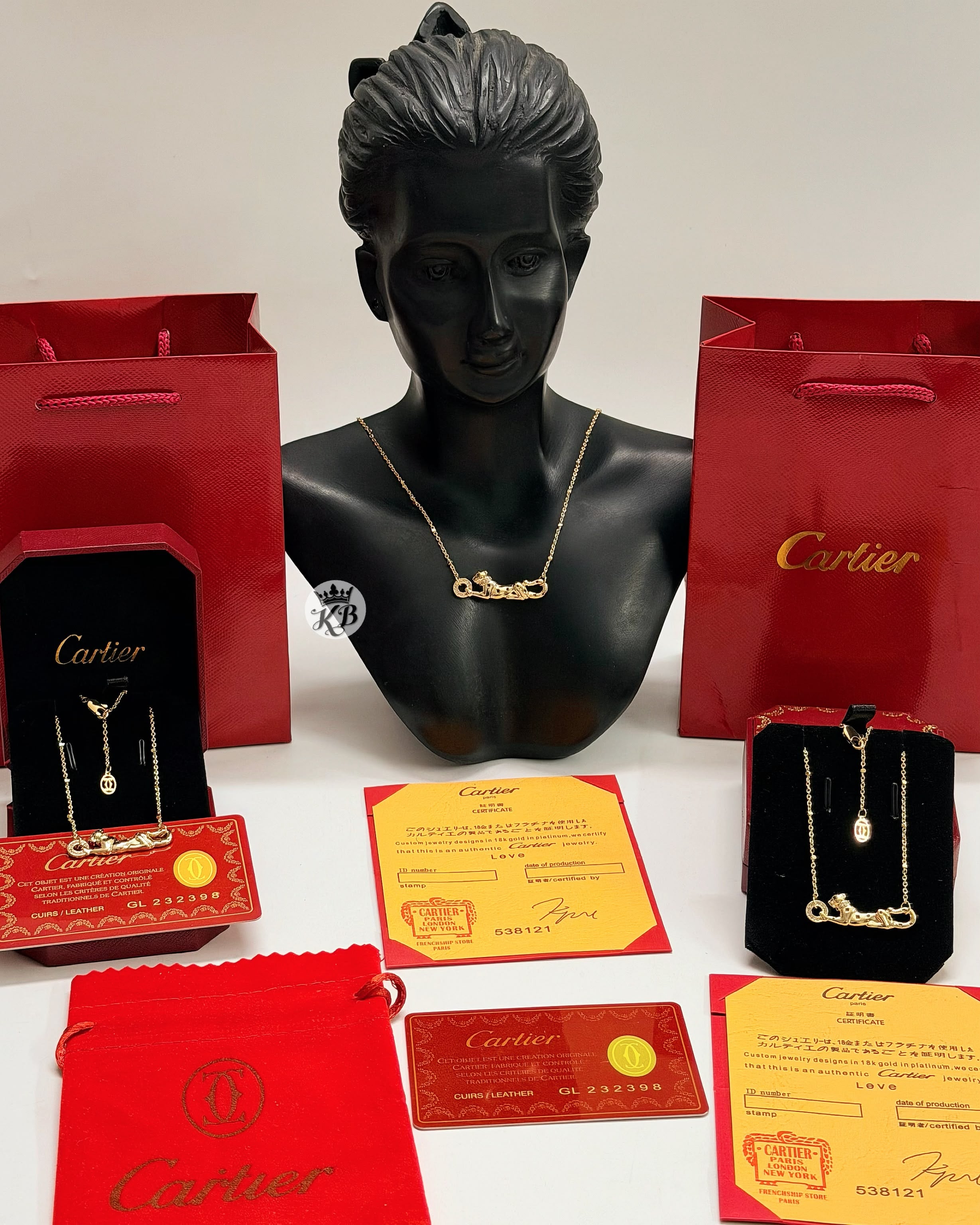 Cartier Panthere De Cartier Pendant Gold Tone Premium Luxury India