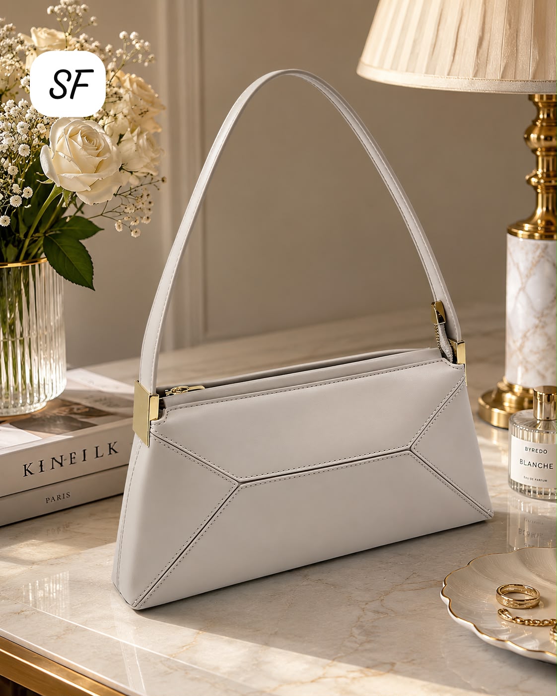 Imported High Quality Classy Sling Bag White Premium Women India