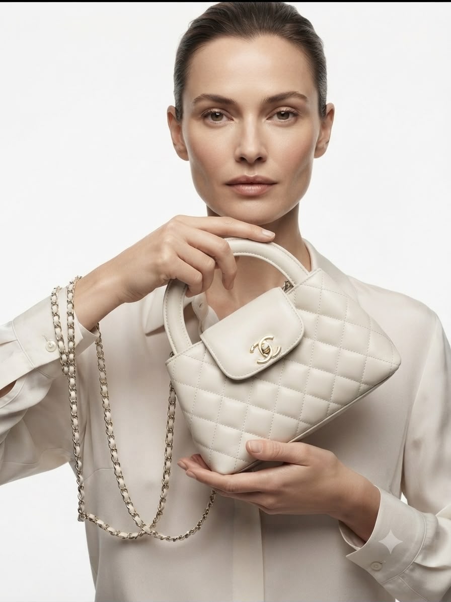 Women Kelly Shopper Sling Bag White Premium Luxury With Invoice Dustbag India