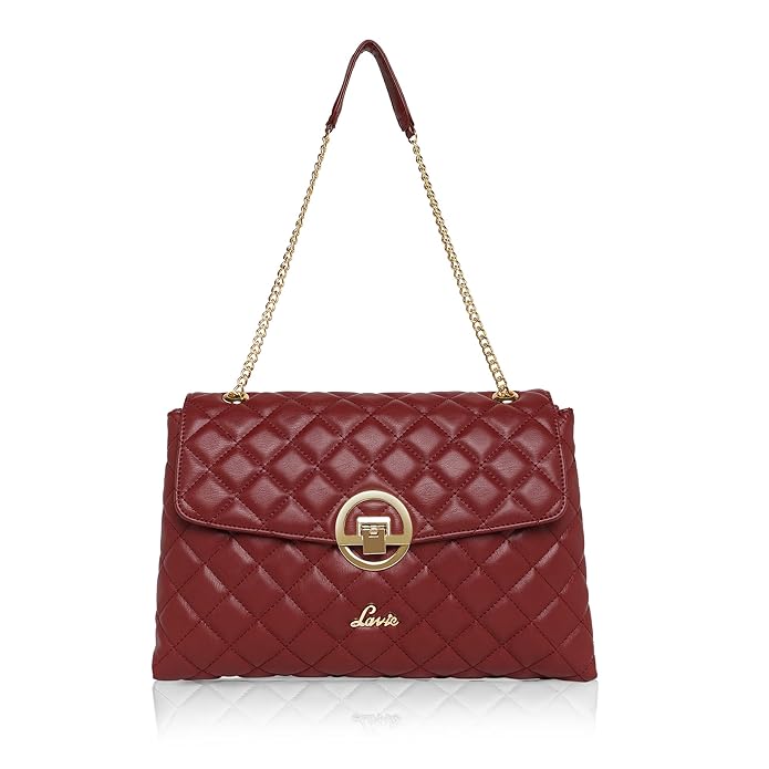 Lavie Quilt Eden Flap Satchel Handbag for Women - Stylish Ladies Purse