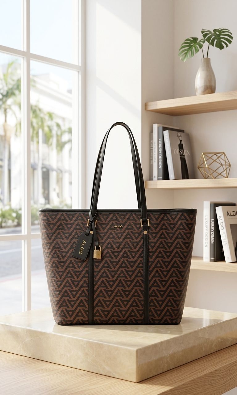 Aldo Printed Classic Large Leather Tote Bag - PR Collection