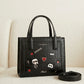 Karl Lagerfeld Paris Nouveu Bag Textured Black Croc Premium Branded