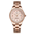 NIBOSI Women Watches Analogue Wrist Watches Watches for Women's & Girls & Miss & Ladies Rose Gold Dial Watch with Stylish Diamond