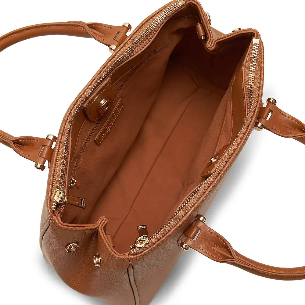 Miraggio Blair Structured Satchel Handbag for Women | Adjustable Sling Strap | Stylish Ladies Purse