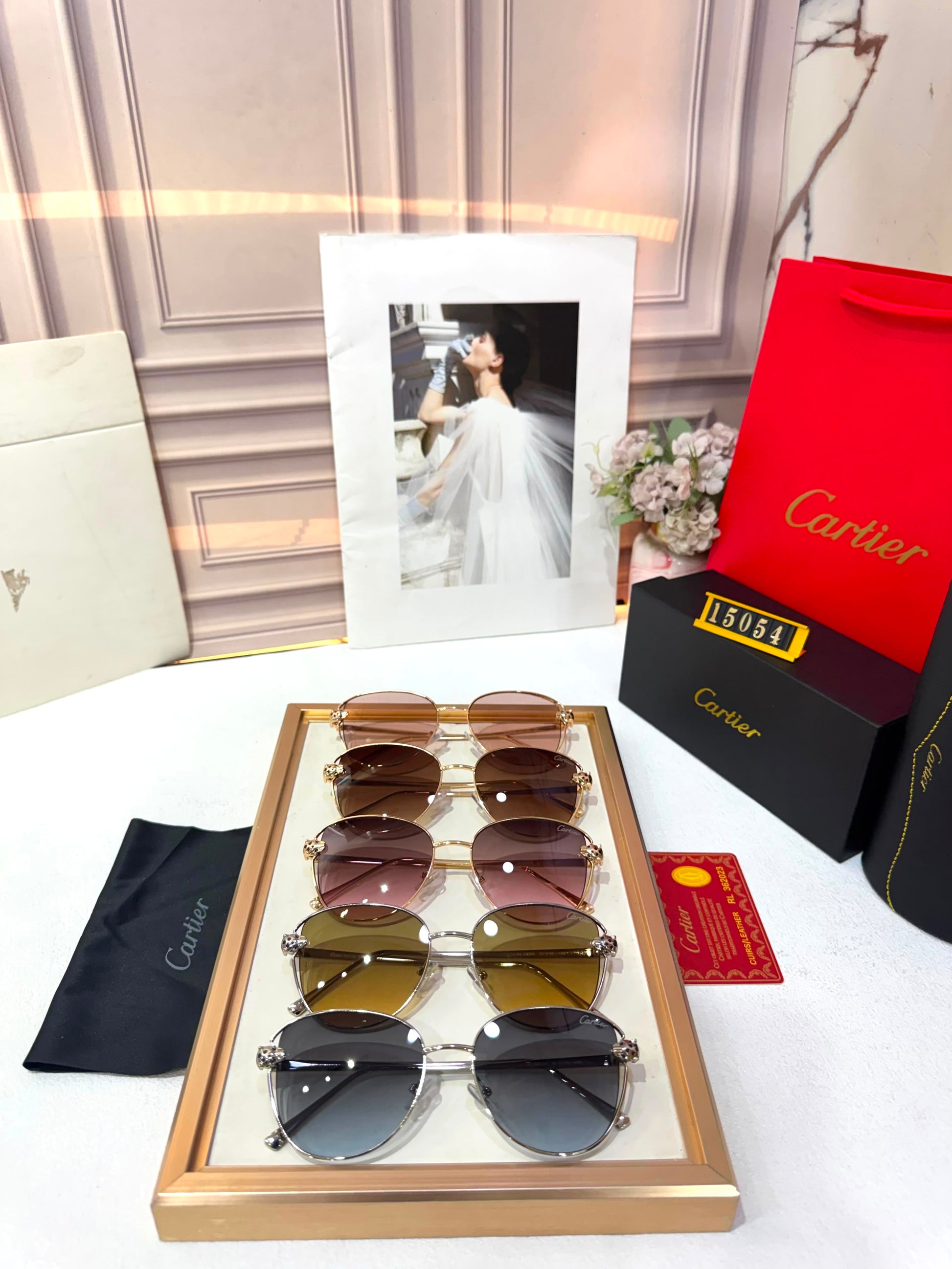 Cartier Ladies UV Protected Sunglasses - PR Collection
