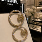 Premium Pearl Hoop Earrings Crystal Inspired Elegant Jewellery - PR Collection
