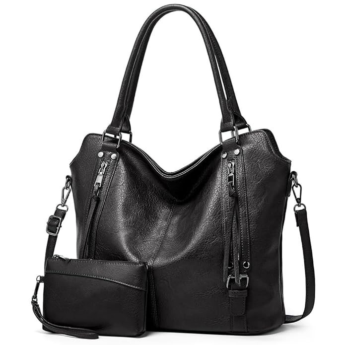 HUGGI Handbag for Women with Wallet Purse and Detachable Strap