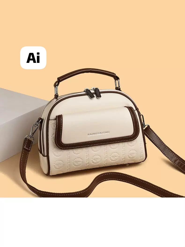 Women Imported Classy Handbag Off White 8x7 Inch Premium Sling Shoulder Bag Daily Use India