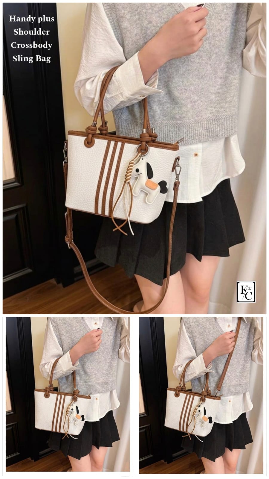 Korean Niche Design Bucket Bag Hours Charm Bag - PR Collection