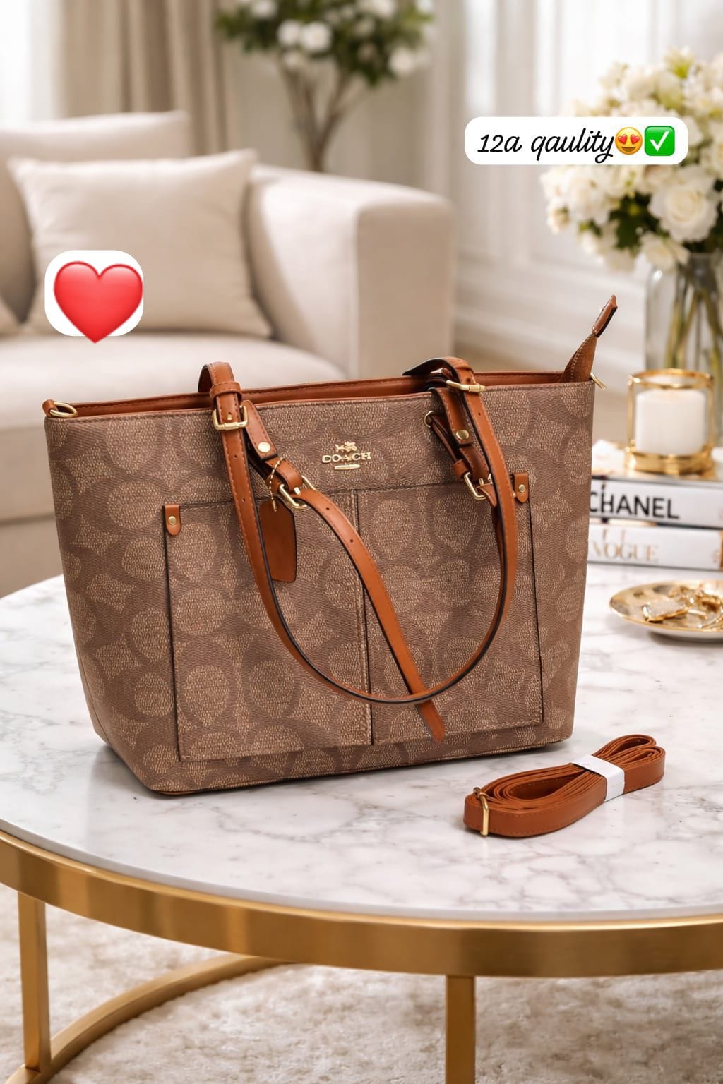 Large Tote Bag with Sling