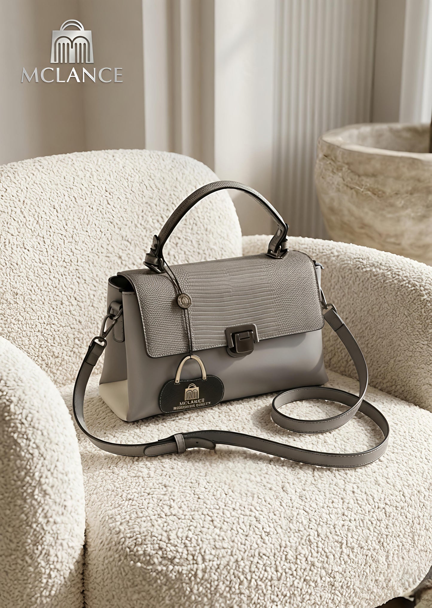 Mclance Premium Top Handle Satchel Bag