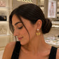 Dior Butterfly Pearl Earrings Elegant Gold Finish Jewellery - PR Collection