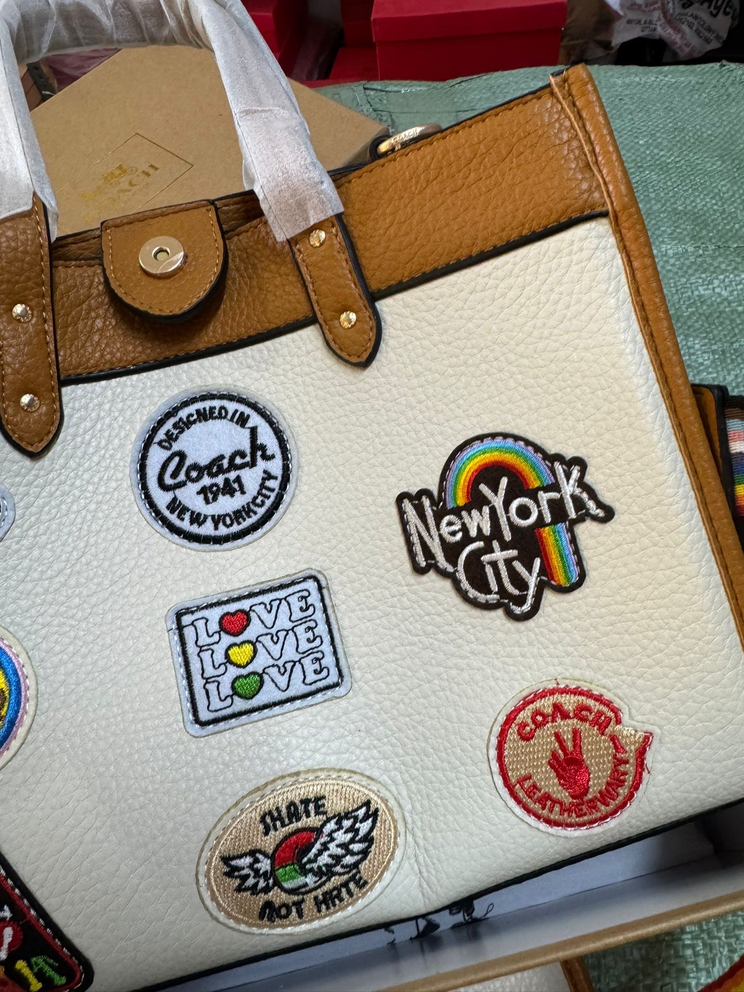 Coach Signature Tote Bag structured design hardware detailing - PR Collection