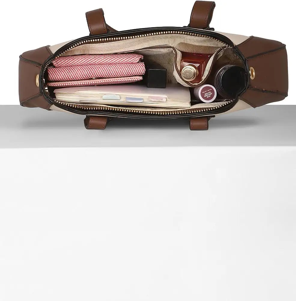 Van Heusen Women Statement Handbag Colour Blocked Premium Fashion - PR Collection