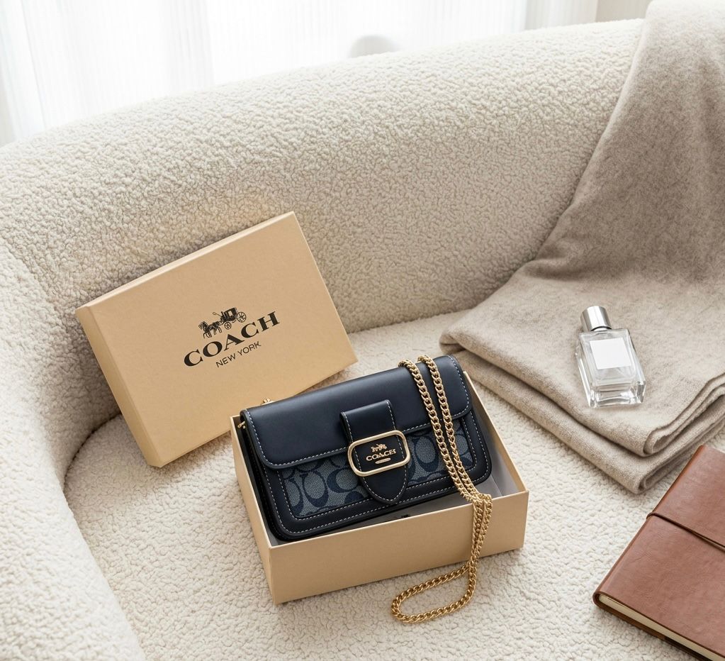 Coach Tabby Signature Canvas Shoulder Bag Gift For Her Luxury India