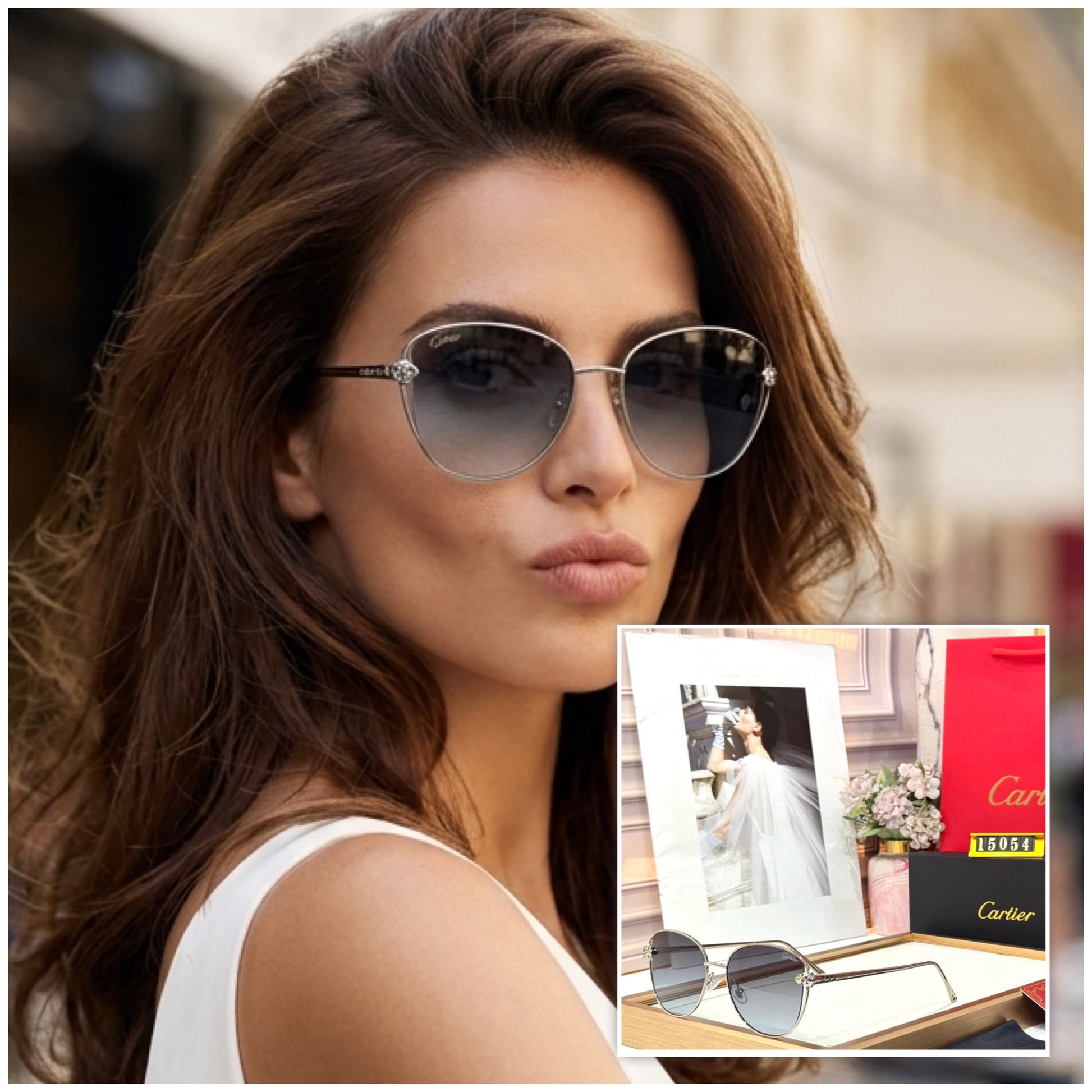 Cartier Ladies UV Protected Sunglasses - PR Collection
