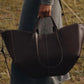 Polene Grained Leather Tote Bag - PR Collection