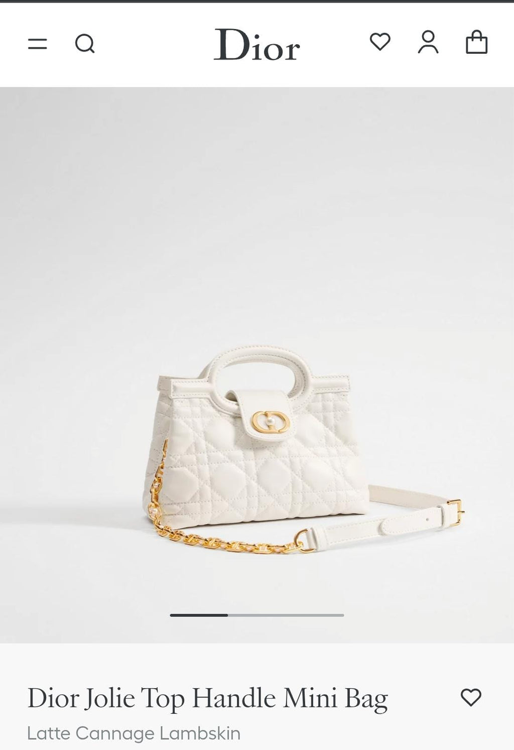 Dior Jolie Top Handle Mini Bag