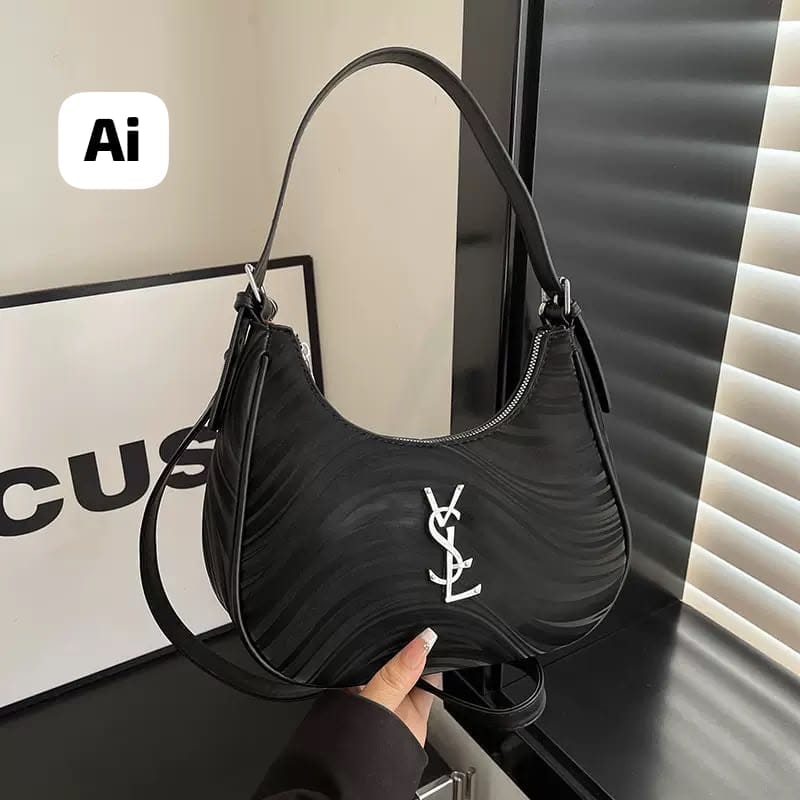 Women Imported Premium Handbag Black 9x6.5 Inch Classy Sling Shoulder Bag Daily Use India