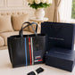 Tommy Hilfiger Iconic Monogram Embossed Tote Bag Black 2 - PR Collection