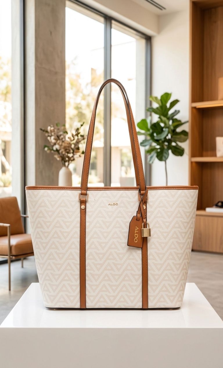 Aldo Printed Classic Large Leather Tote Bag - PR Collection