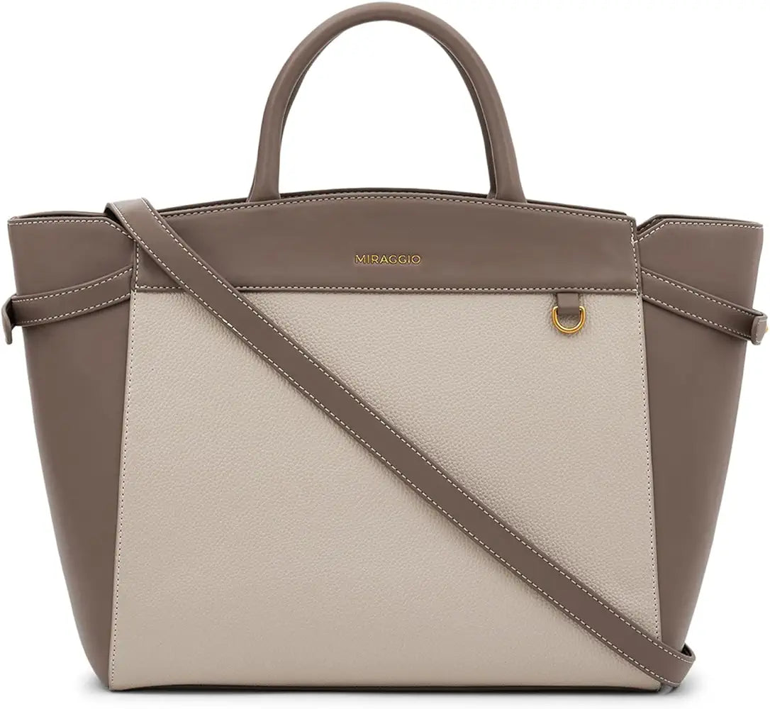 Miraggio Kayla Tote Bag for Women | Spacious Shoulder Handbag for Office, College & Travel