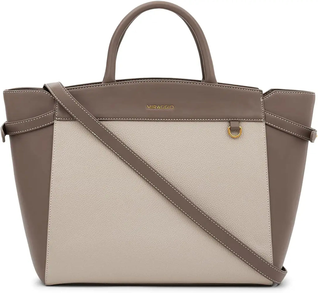 Miraggio Kayla Tote Bag for Women | Spacious Shoulder Handbag for Office, College & Travel