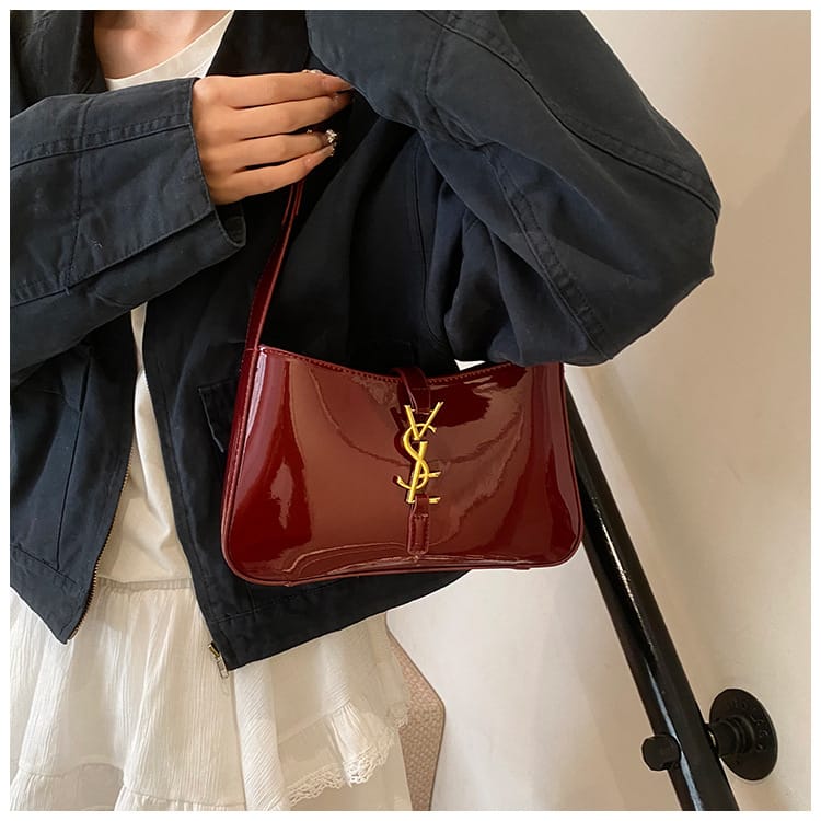 Women Premium Baguette Sling Bag Cherry Luxury Crossbody Shoulder Bag India