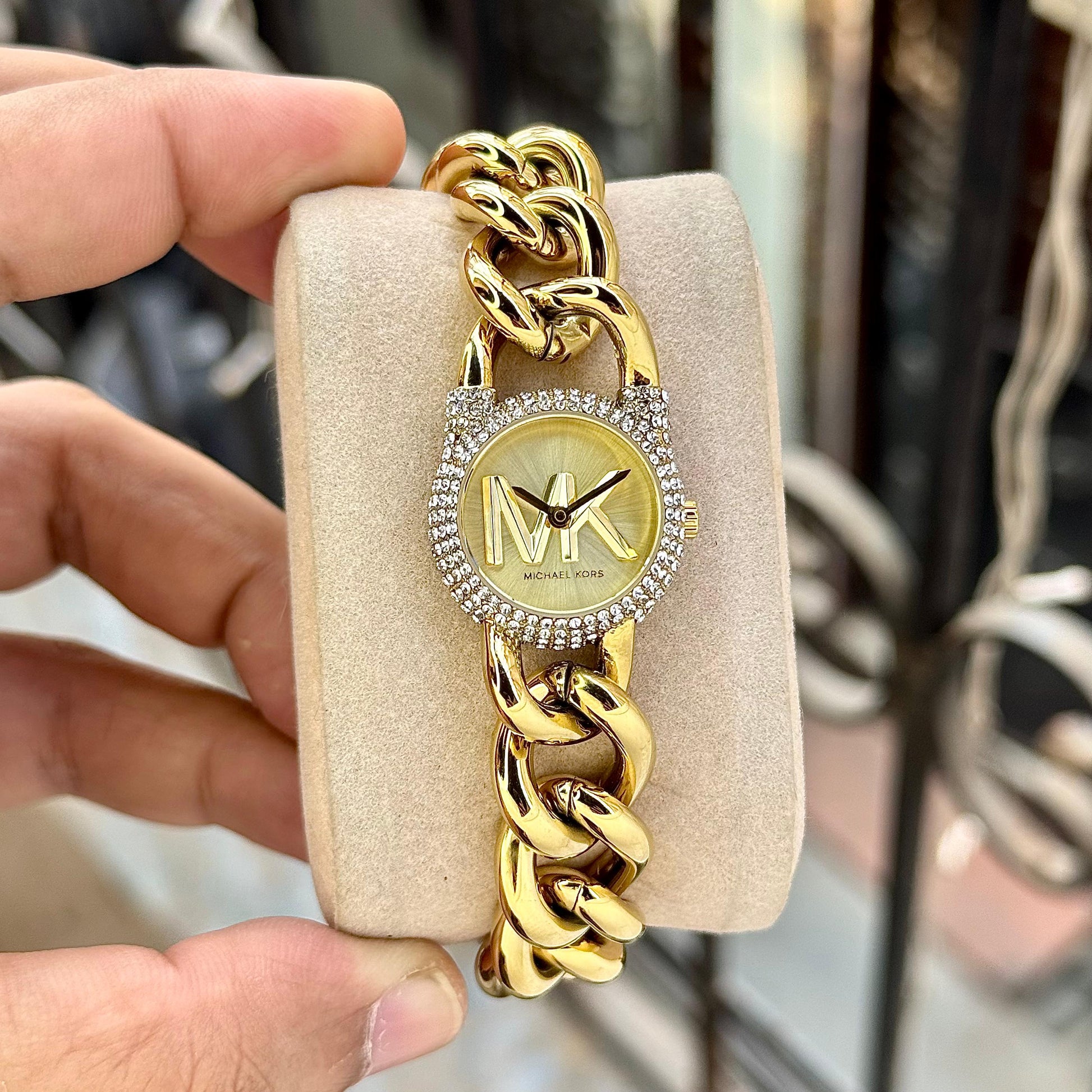 Michael Kors MK01067 Glamour Chain-Link Ladies Watch - PR Collection