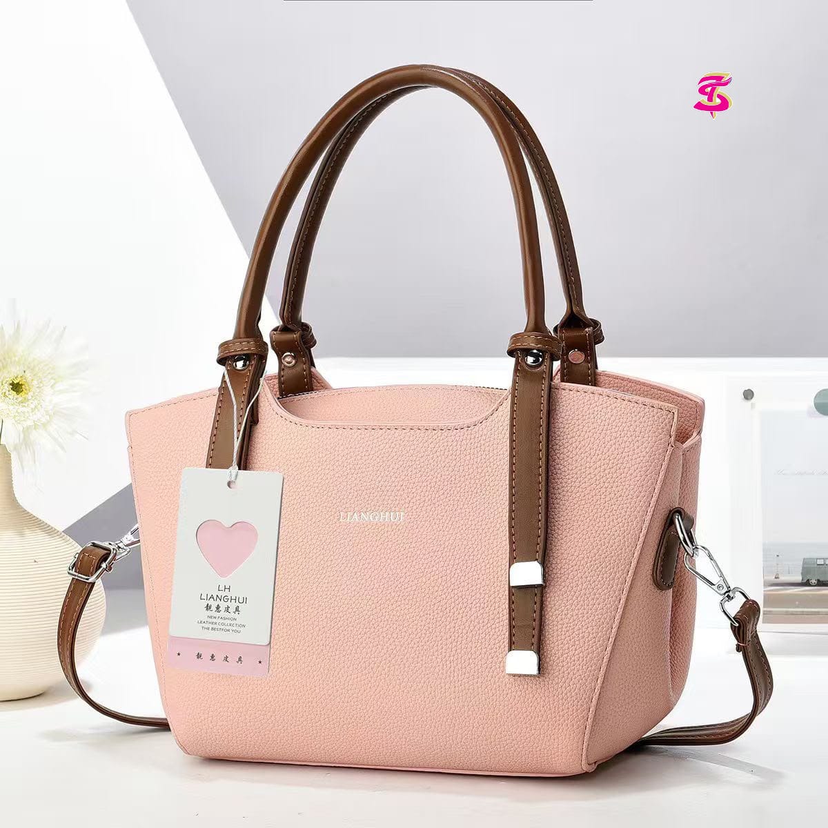 Imported High Quality Handy Bag with Long Belt - PR Collection