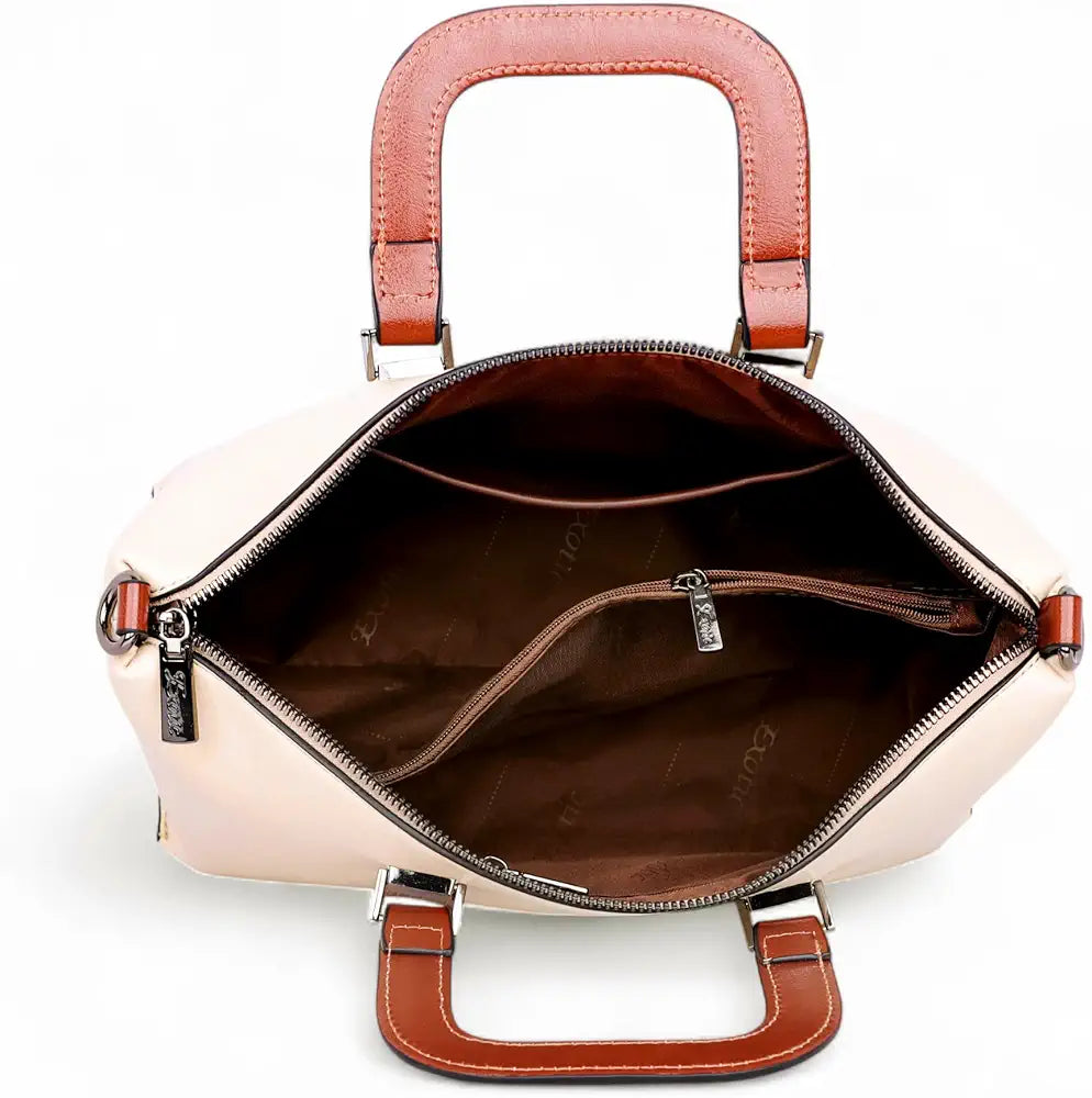 EXOTIC Solid Pattern Elegance Hand Bag For Women | Chain Handle | Shopping Bag | Occasional Bag | Perfect for Gift