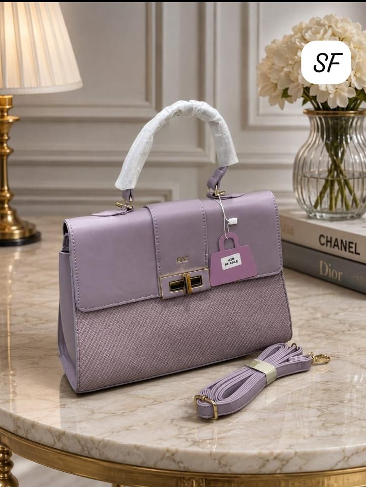 Imported Ultra High Quality Handbag Purple Luxury Women India
