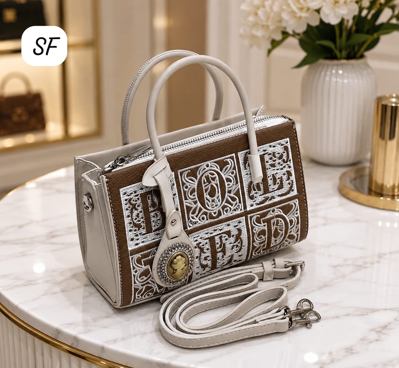 Women Imported Handbag Brown Color Classy Sling Bag Heavy Quality India