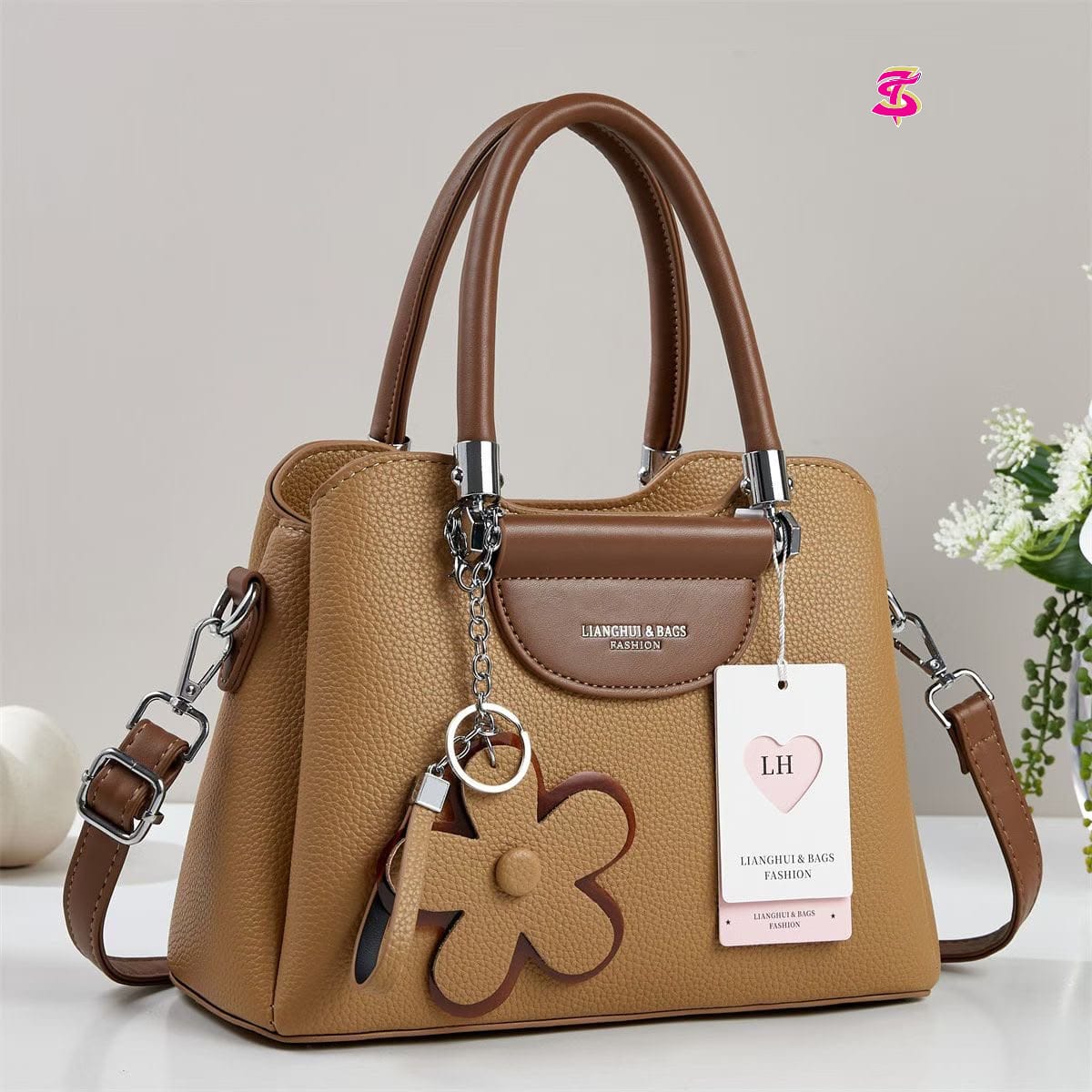 Imported High Quality Handbag with Long Belt - PR Collection