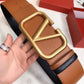 Valentino Premium Reversible Broad Belt Limited Edition Tan Black - PR Collection