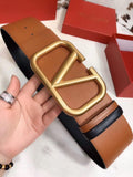 Valentino Premium Reversible Broad Belt Limited Edition Tan Black - PR Collection