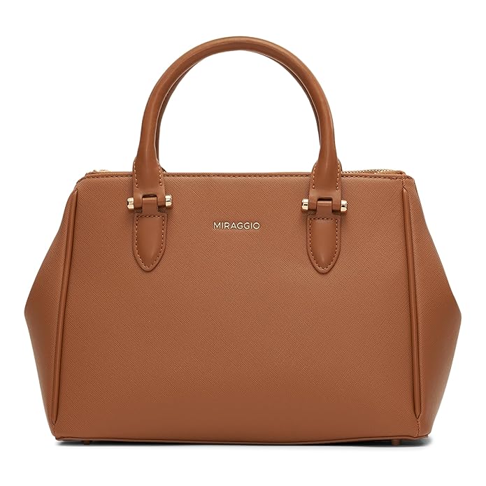 Miraggio Blair Structured Satchel Handbag for Women | Adjustable Sling Strap | Stylish Ladies Purse