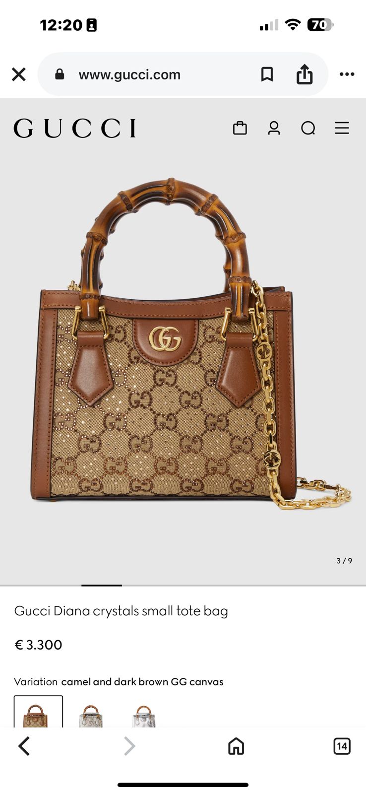 Gucci Love Parade Mini Bamboo Handle Bag - PR Collection