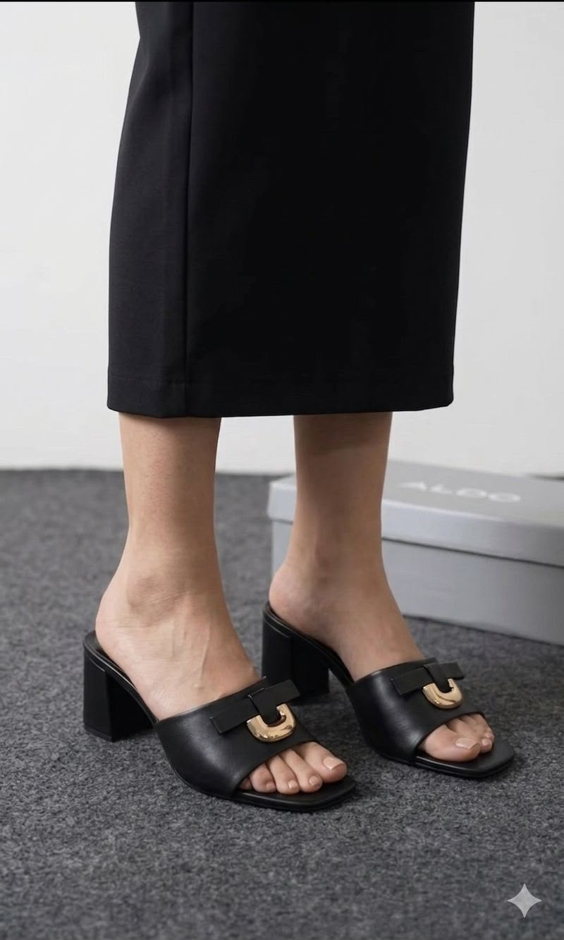 ALDO Premium Quality Heels Women Fashion Heels Tan Black - PR Collection