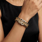 Chanel Crystal Leather Intertwined CC Cuff Bracelet Statement Jewellery - PR Collection