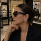 Premium Pearl Hoop Earrings Crystal Inspired Elegant Jewellery - PR Collection