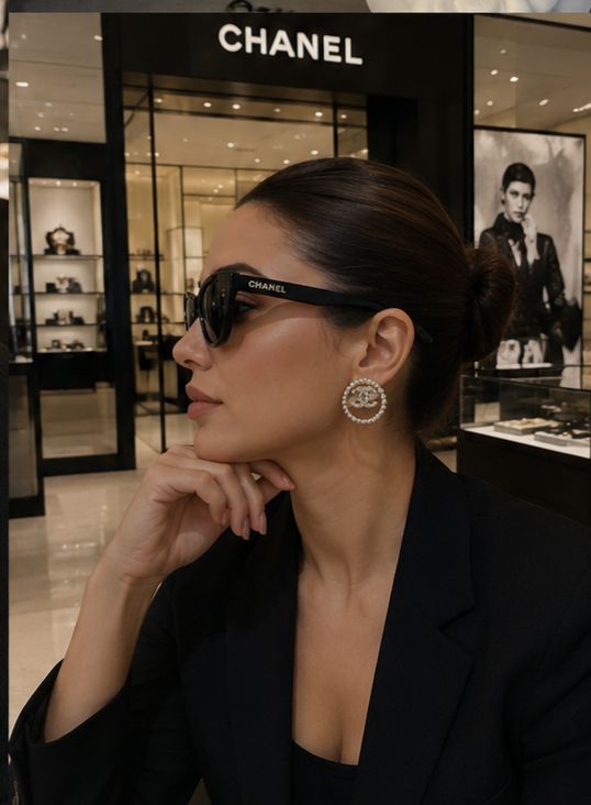 Premium Pearl Hoop Earrings Crystal Inspired Elegant Jewellery - PR Collection